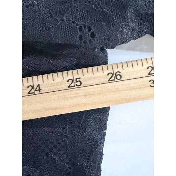 Torrid Lace Empire Waist Tunic Blouse Womens Size 3 Black Whimsigoth Sheer Sleev - Picture 8 of 12